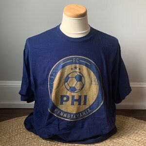 NWOT Philadelphia Sports PHI Soccer Union Colors 3XL Shirt